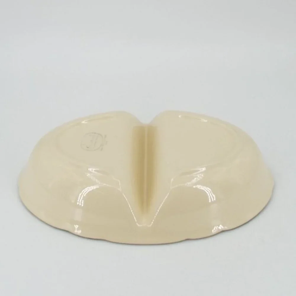 Vintage Franciscan Desert Rose Earthenware Oval Divided Serving Dish